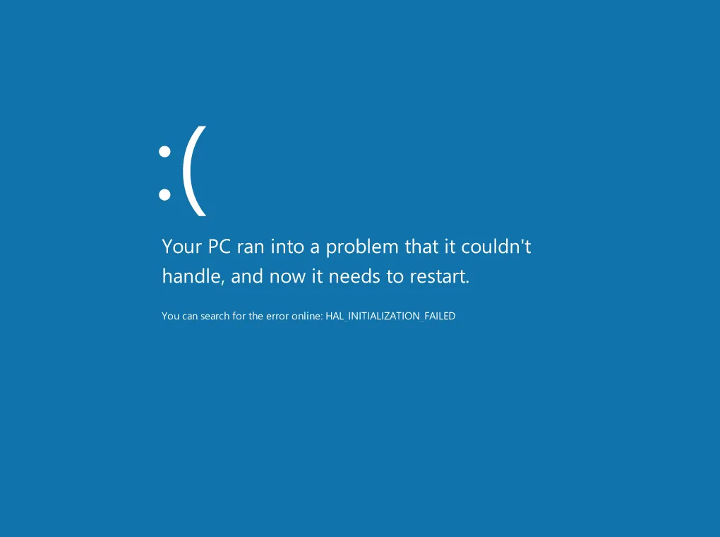 Computer Blue Screen