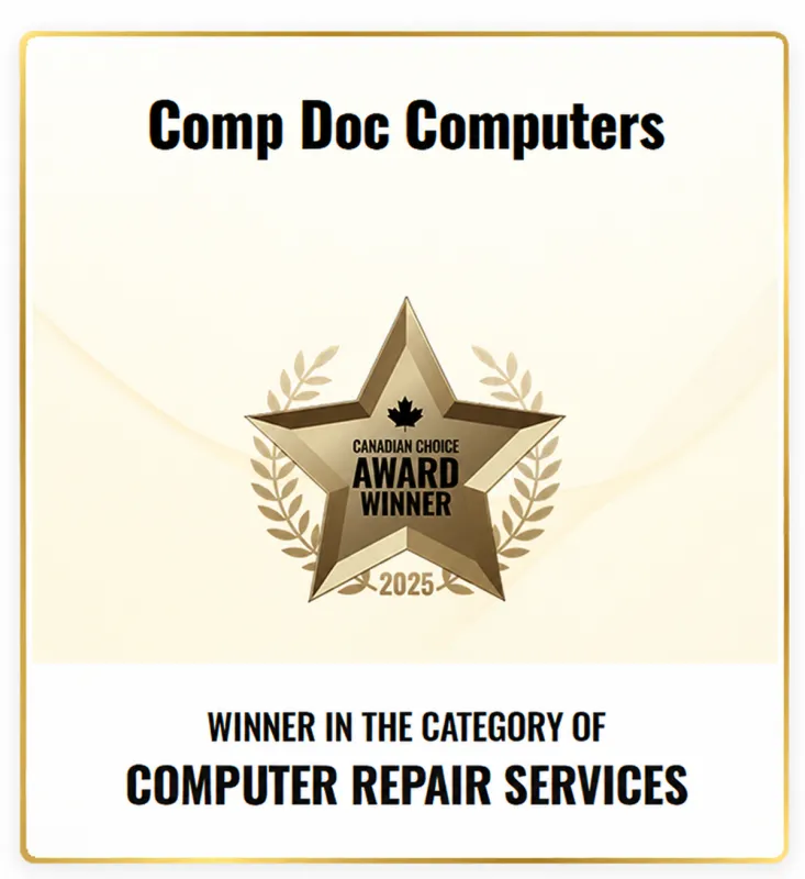 Comp Doc Computers Belleville Canadian Choice Award 2025